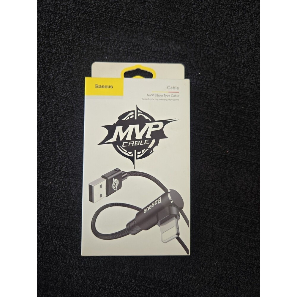 Baseus Lightning MVP Elbow Type Apple Cable USB 2A 1m Black CALMVP-01